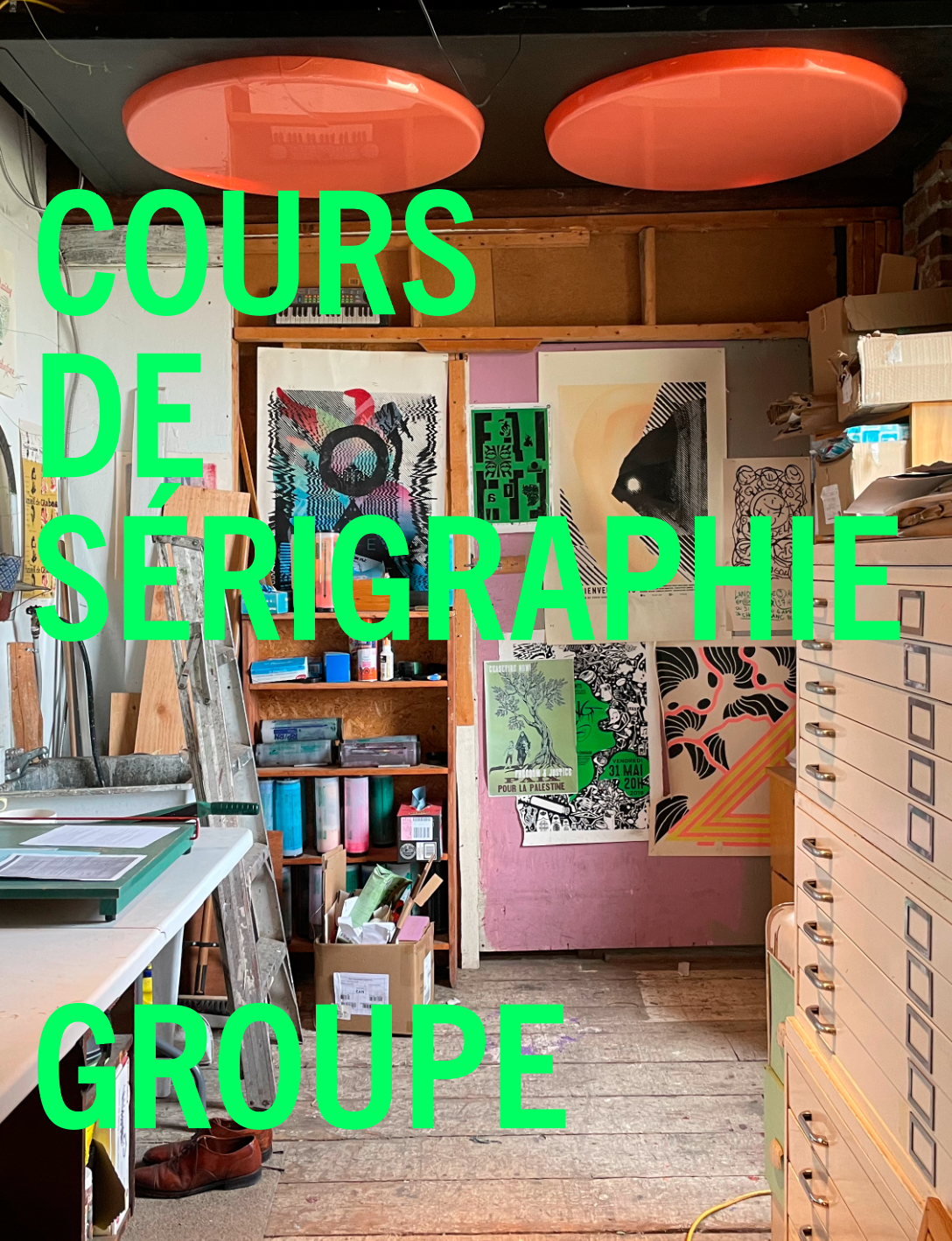 COURS DE SÉRIGRAPHIE // GROUPE
